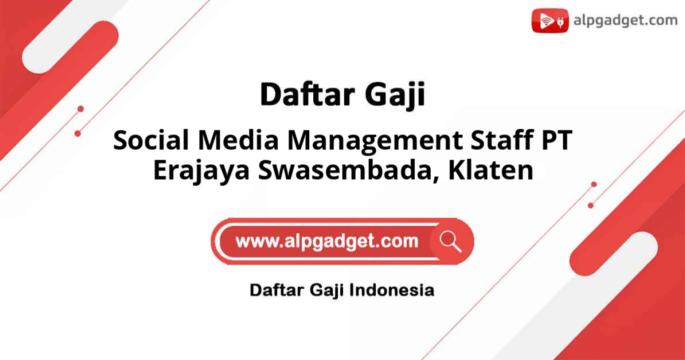 Lowongan Kerja Social Media Management Staff PT Erajaya Swasembada di Klaten