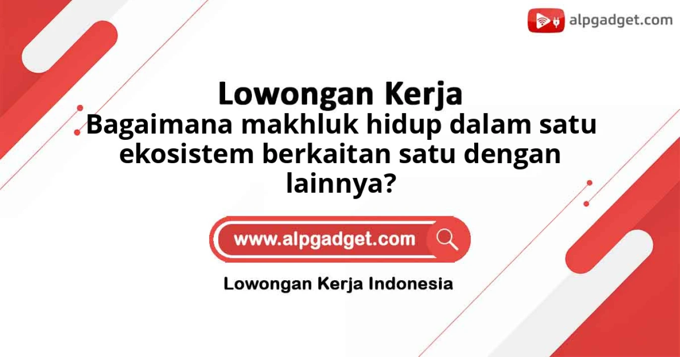 Bagaimana makhluk hidup dalam satu ekosistem berkaitan satu dengan lainnya?