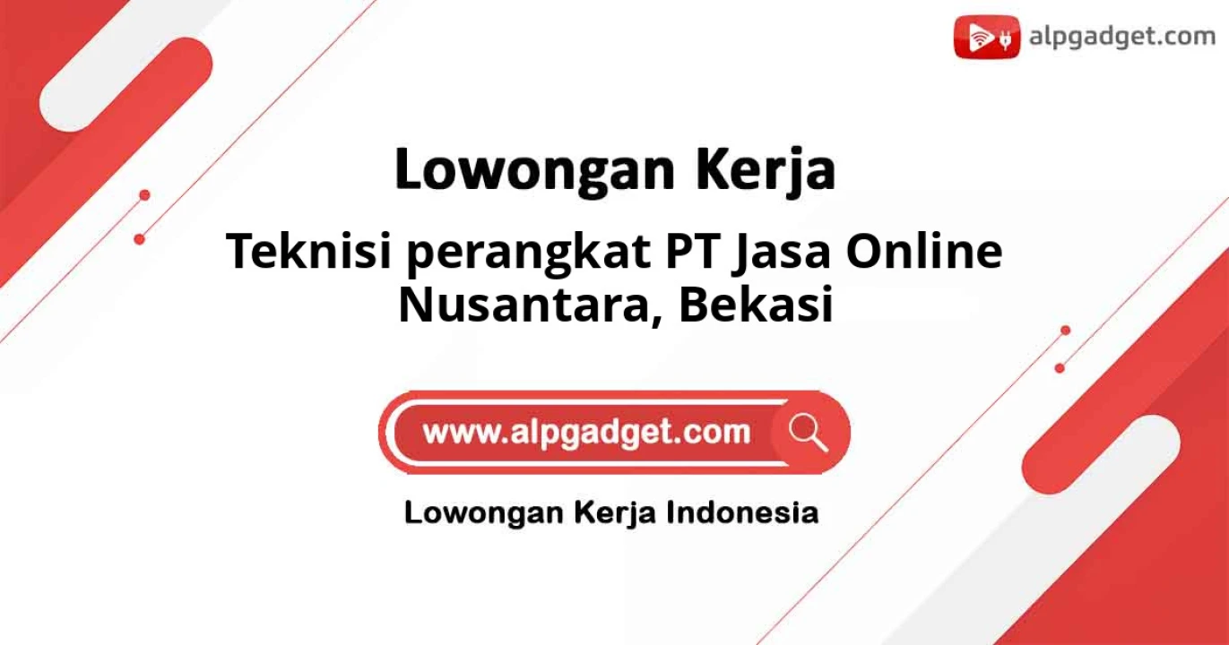 Teknisi perangkat PT Jasa Online Nusantara Bekasi sedang memperbaiki