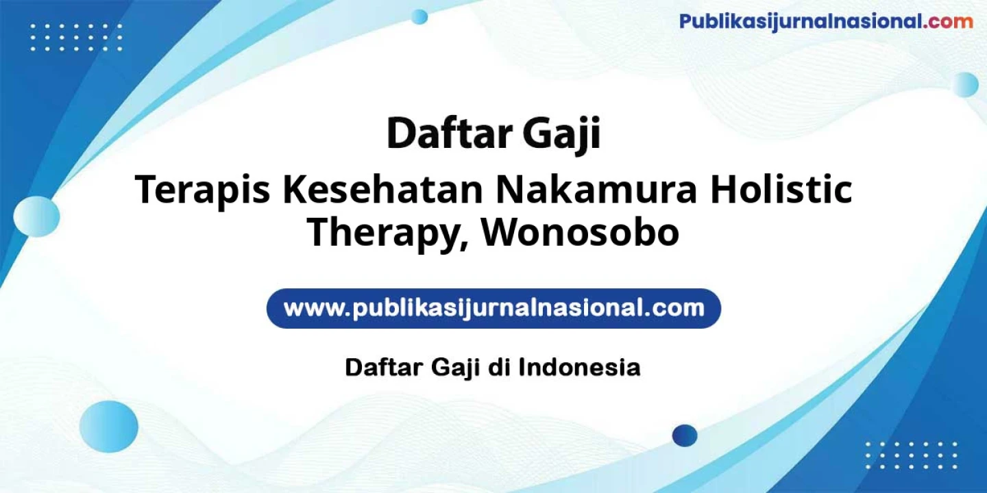 Lowongan Kerja Terapis KESEHATAN NAKAMURA HOLISTIC THERAPY di Wonosobo